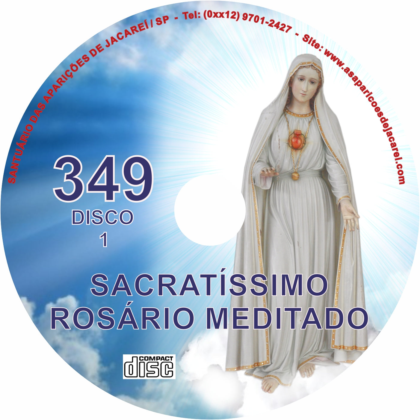CD Rosário Meditado 349 CD Rosário Meditado 349